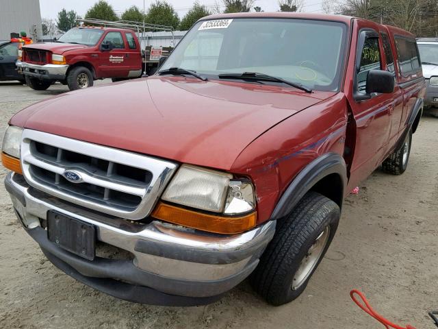 1FTYR14U3WTA82003 - 1998 FORD RANGER SUP RED photo 2