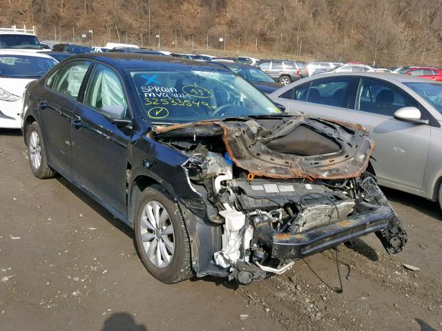 1VWAP7A35DC118208 - 2013 VOLKSWAGEN PASSAT S BLACK photo 1