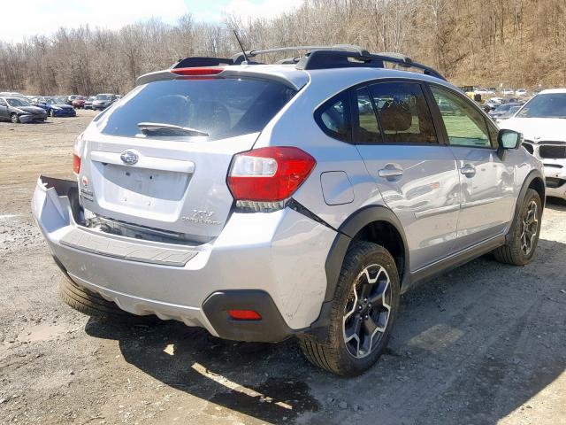 JF2GPAPC9F8220362 - 2015 SUBARU XV CROSSTR SILVER photo 4