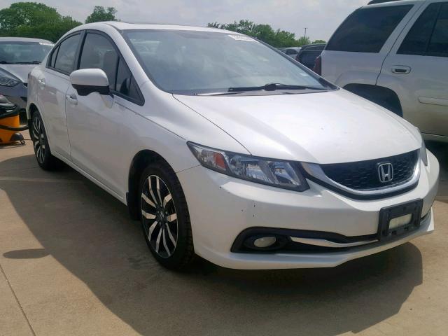 19XFB2F96FE071211 - 2015 HONDA CIVIC EXL WHITE photo 1