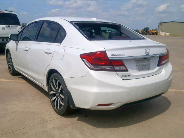 19XFB2F96FE071211 - 2015 HONDA CIVIC EXL WHITE photo 3