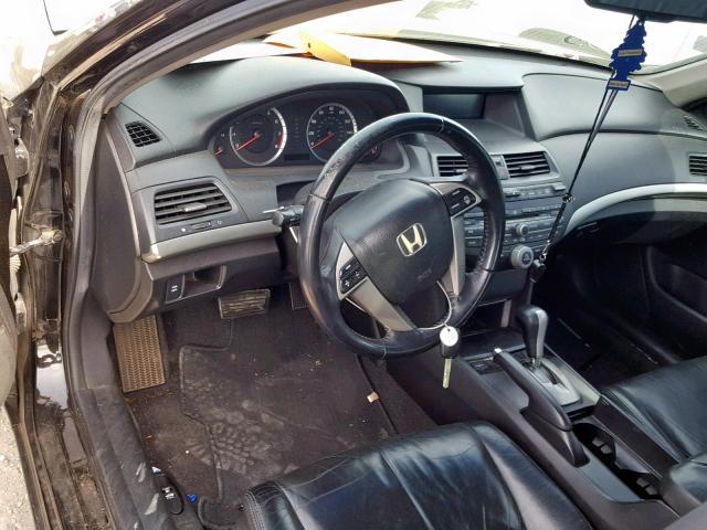 1HGCP26849A091610 - 2009 HONDA ACCORD EXL BLACK photo 5