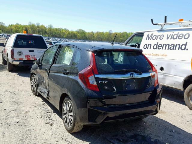 3HGGK5H84FM702135 - 2015 HONDA FIT EX BLACK photo 3