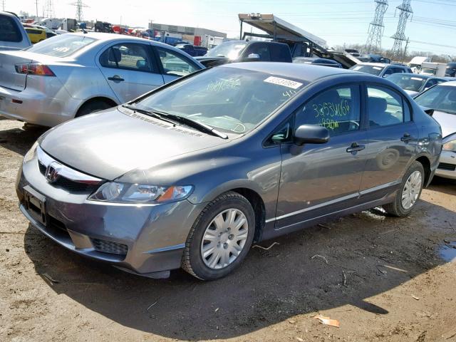 19XFA1F39AE062827 - 2010 HONDA CIVIC VP GRAY photo 2