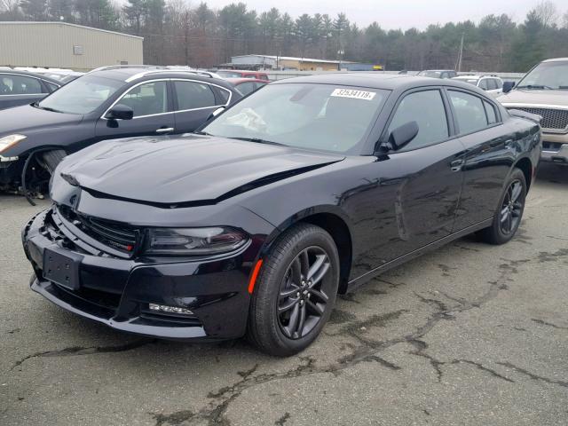 2C3CDXJG8KH580574 - 2019 DODGE CHARGER SX BLACK photo 2