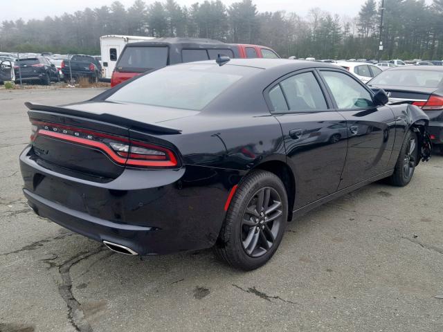 2C3CDXJG8KH580574 - 2019 DODGE CHARGER SX BLACK photo 4