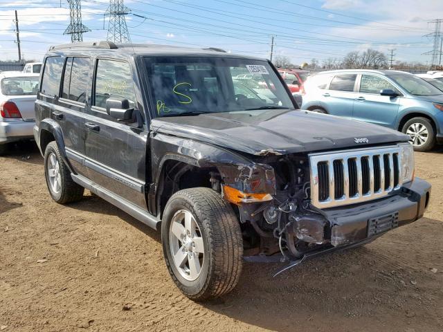 1J8HG48K47C651046 - 2007 JEEP COMMANDER BLACK photo 1