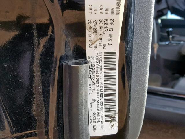 1J8HG48K47C651046 - 2007 JEEP COMMANDER BLACK photo 10