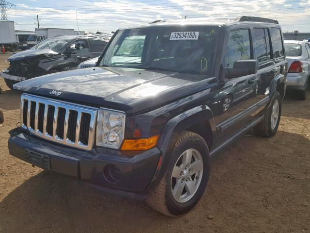 1J8HG48K47C651046 - 2007 JEEP COMMANDER BLACK photo 2