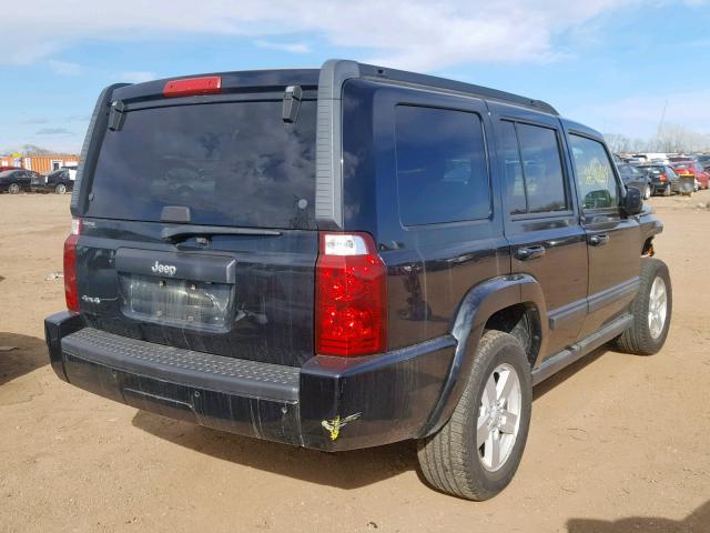 1J8HG48K47C651046 - 2007 JEEP COMMANDER BLACK photo 4