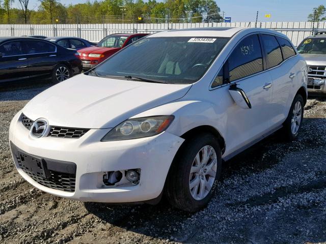 JM3ER293380193526 - 2008 MAZDA CX-7 WHITE photo 2