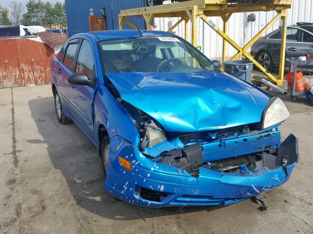 1FAHP34NX7W114560 - 2007 FORD FOCUS ZX4 BLUE photo 1