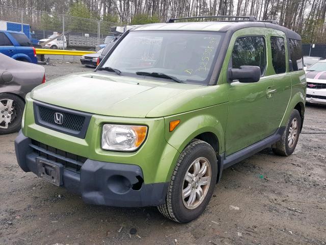 5J6YH28746L006703 - 2006 HONDA ELEMENT EX GREEN photo 2