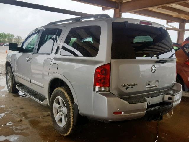 5N1AA0NC7BN615893 - 2011 NISSAN ARMADA SV SILVER photo 3