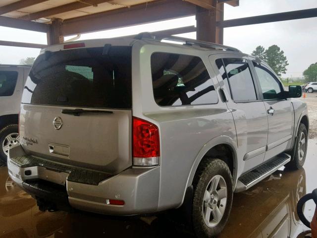 5N1AA0NC7BN615893 - 2011 NISSAN ARMADA SV SILVER photo 4