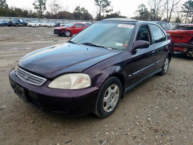 1HGEJ864XYL024006 - 2000 HONDA CIVIC EX  photo 2