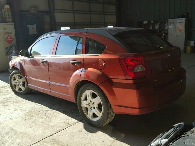 1B3HB28B68D750524 - 2008 DODGE CALIBER ORANGE photo 3