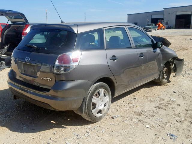 2T1KR32E87C634634 - 2007 TOYOTA MATRIX GRAY photo 4