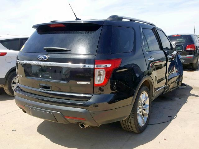 1FM5K7F85FGA63953 - 2015 FORD EXPLORER L BLACK photo 4