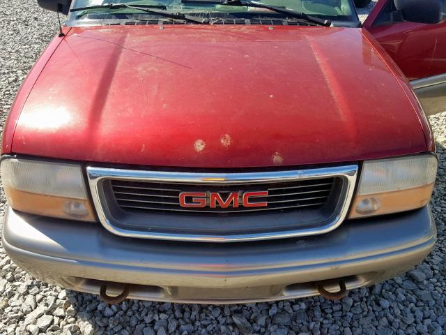 1GKDT13W9Y2130359 - 2000 GMC JIMMY / EN RED photo 7