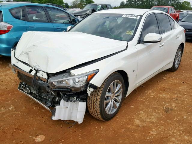 JN1BV7AP4FM358575 - 2015 INFINITI Q50 BASE WHITE photo 2