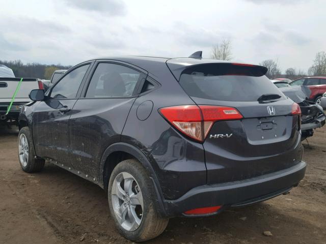 3CZRU5H31GM720674 - 2016 HONDA HR-V LX BLACK photo 3