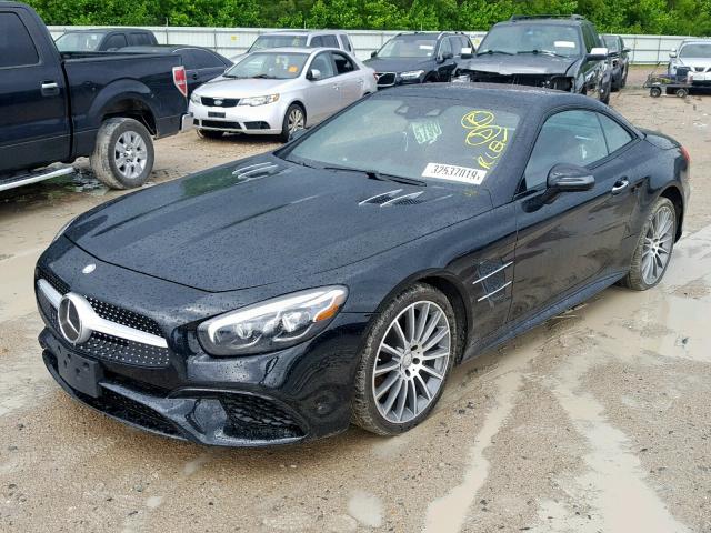 WDDJK7DA6HF046165 - 2017 MERCEDES-BENZ SL 550 BLACK photo 2