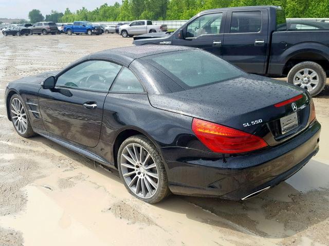 WDDJK7DA6HF046165 - 2017 MERCEDES-BENZ SL 550 BLACK photo 3