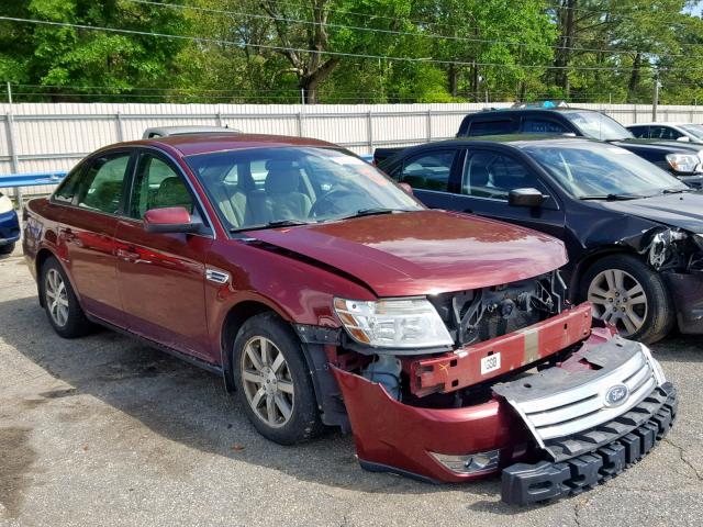 1FAHP24W08G187306 - 2008 FORD TAURUS SEL MAROON photo 1