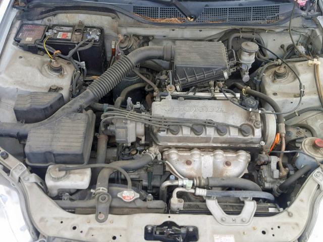 2HGEJ6448YH110645 - 2000 HONDA CIVIC DX SILVER photo 7