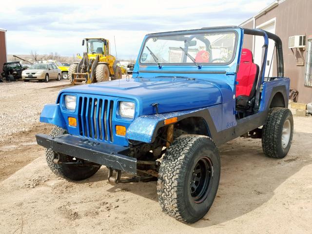 1J4FY19P9RP473287 - 1994 JEEP WRANGLER / BLUE photo 2