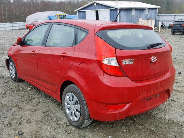 KMHCT5AE4HU337508 - 2017 HYUNDAI ACCENT SE RED photo 3