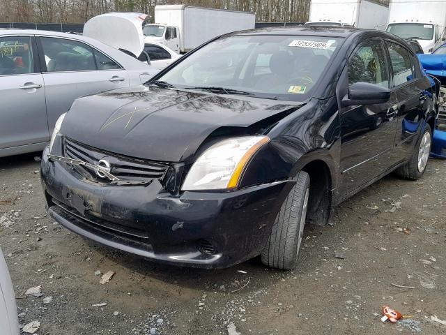 3N1AB6AP2CL632540 - 2012 NISSAN SENTRA 2.0 BLACK photo 2