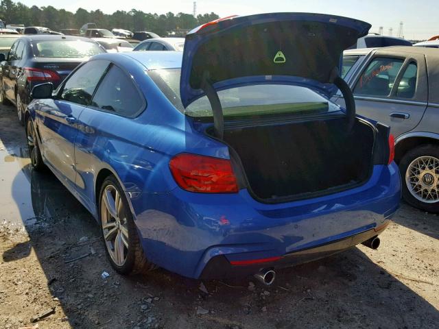 WBA3R5C57FK371450 - 2015 BMW 435 XI BLUE photo 3