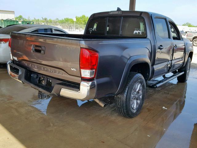 5TFAZ5CN3HX026710 - 2017 TOYOTA TACOMA DOU SILVER photo 4