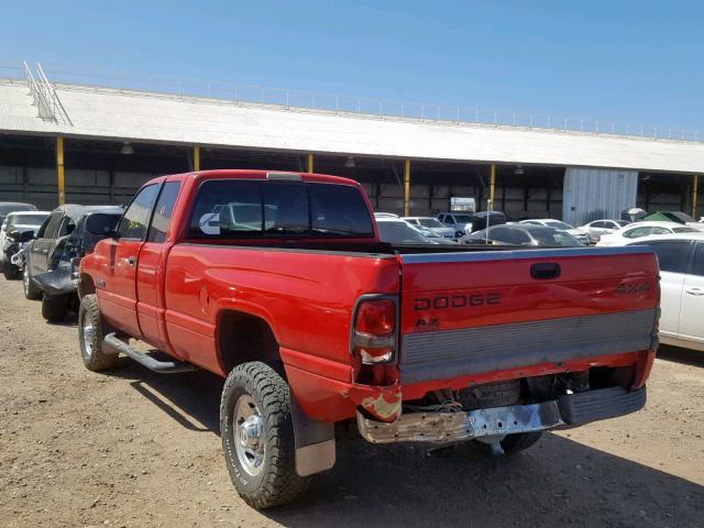 1B7KF236XXJ630051 - 1999 DODGE RAM 2500 RED photo 3