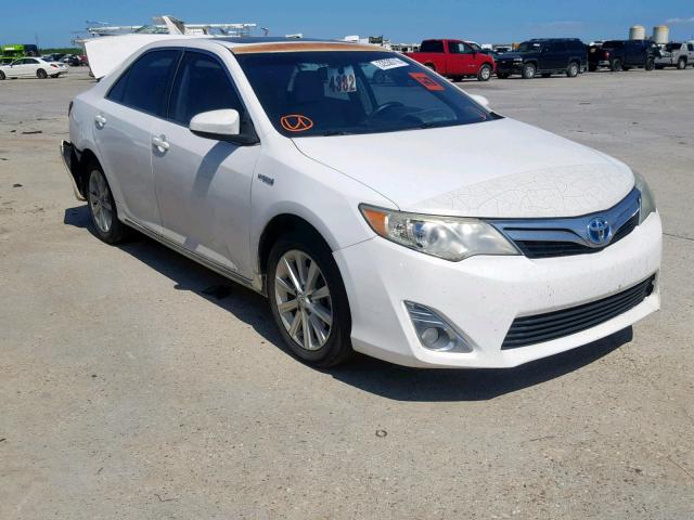 4T1BD1FKXCU011446 - 2012 TOYOTA CAMRY HYBR WHITE photo 1