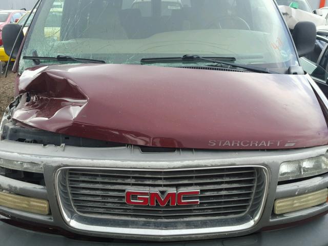 1GDFG15M921181907 - 2002 GMC SAVANA RV MAROON photo 7