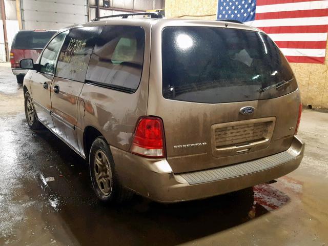 2FMZA51674BA53881 - 2004 FORD FREESTAR S GOLD photo 3