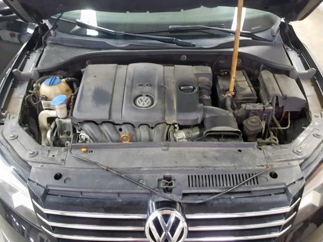 1VWBP7A30CC068224 - 2012 VOLKSWAGEN PASSAT SE BLACK photo 7