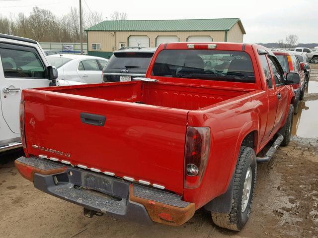 1GCDT196558186990 - 2005 CHEVROLET COLORADO RED photo 4