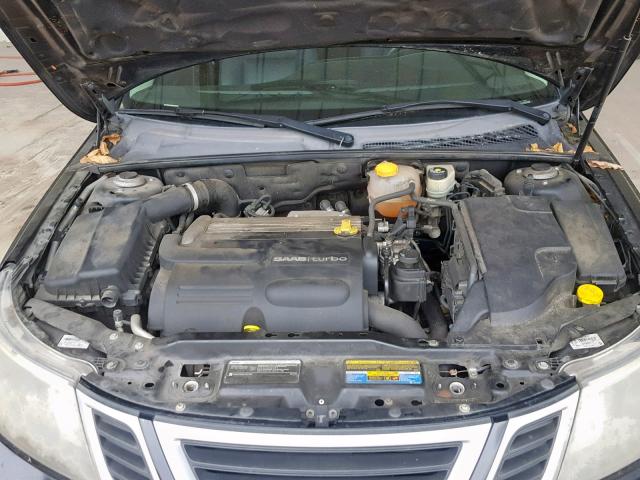 YS3FB49Y681130464 - 2008 SAAB 9-3 2.0T BLACK photo 7