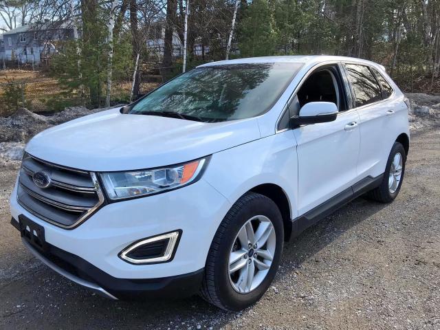 2FMPK4J96HBB30416 - 2017 FORD EDGE SEL WHITE photo 2