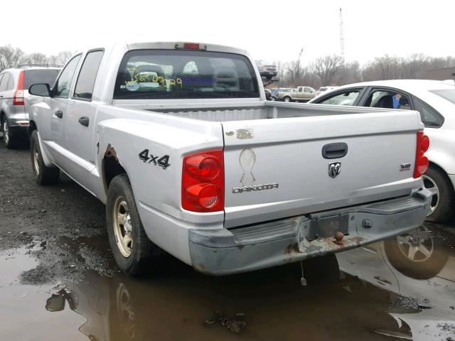 1D7HW28N46S645332 - 2006 DODGE DAKOTA QUA SILVER photo 3