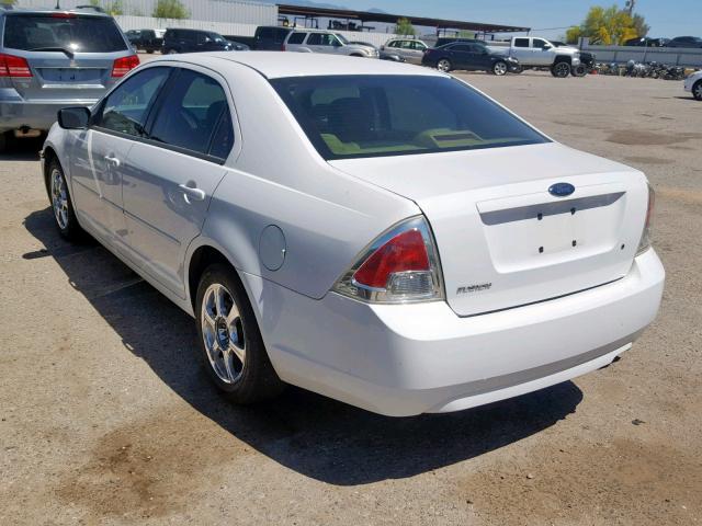 3FAHP06Z17R104016 - 2007 FORD FUSION S WHITE photo 3