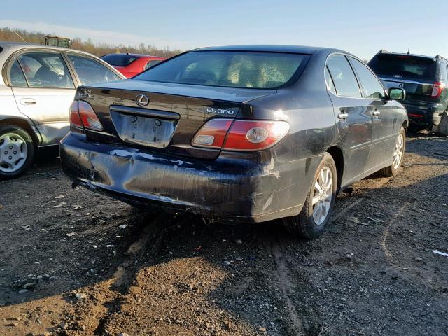 JTHBF30G125035916 - 2002 LEXUS ES 300 BLACK photo 4