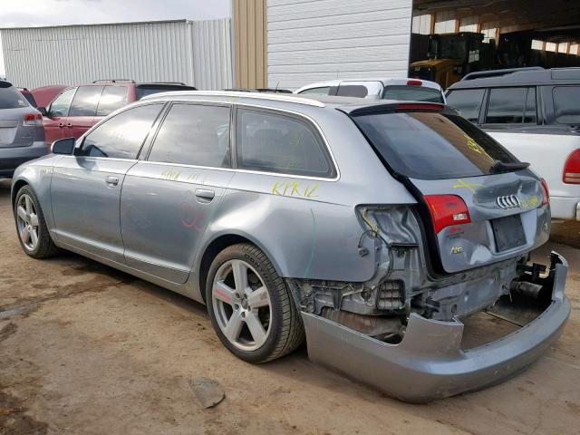 WAUKH74F88N169025 - 2008 AUDI A6 AVANT Q GRAY photo 3