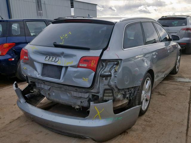 WAUKH74F88N169025 - 2008 AUDI A6 AVANT Q GRAY photo 4