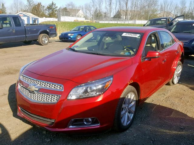 1G11H5SAXDF319692 - 2013 CHEVROLET MALIBU LTZ RED photo 2