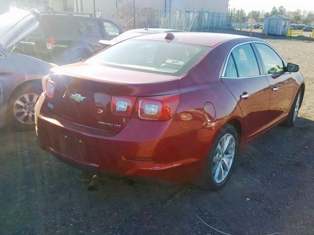 1G11H5SAXDF319692 - 2013 CHEVROLET MALIBU LTZ RED photo 4